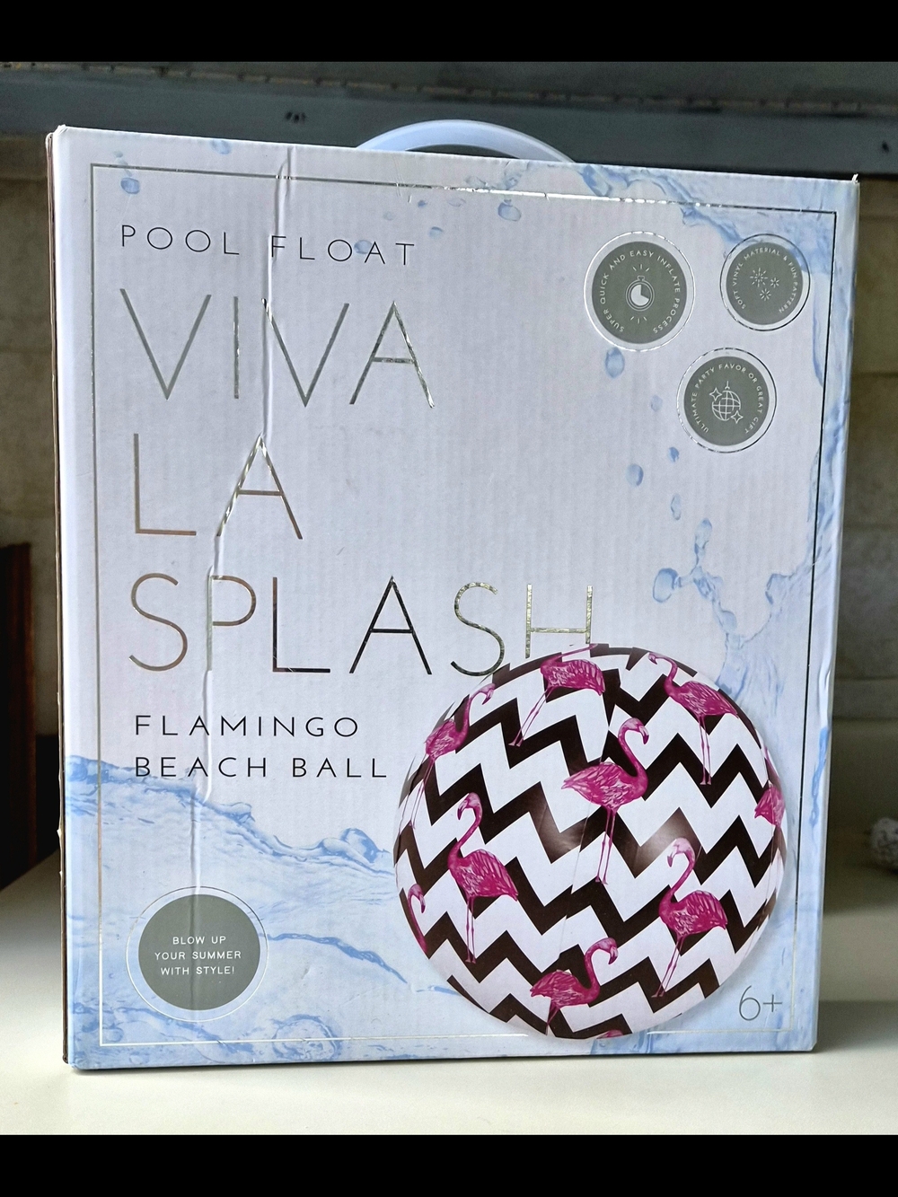 Viva La Splash Flamingo Beach Ball/Float- Flamingos
